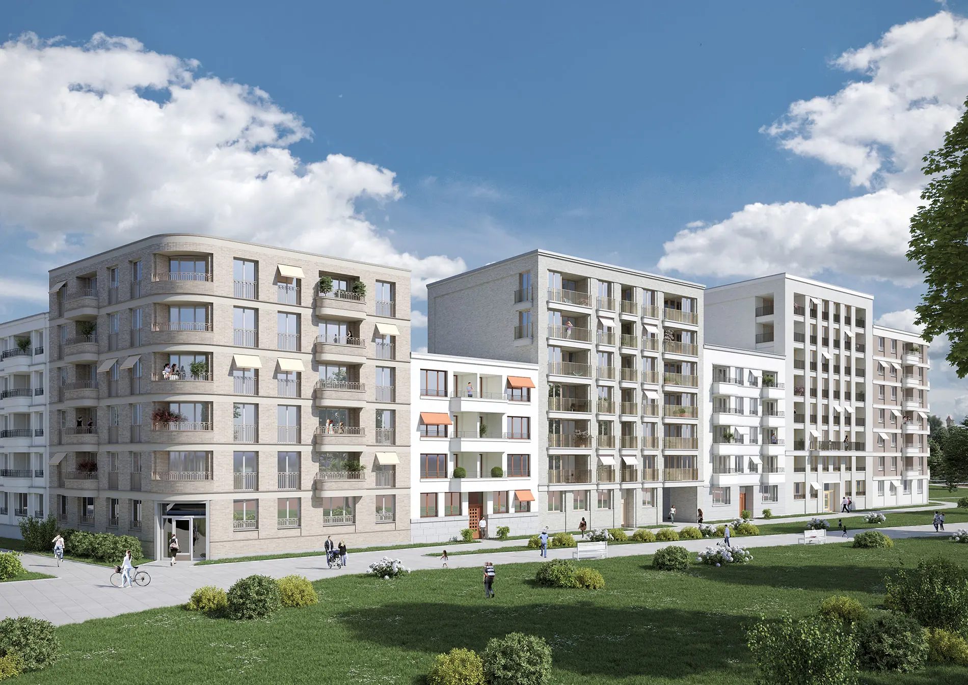 3D Render Pfaffstraße Wohnen