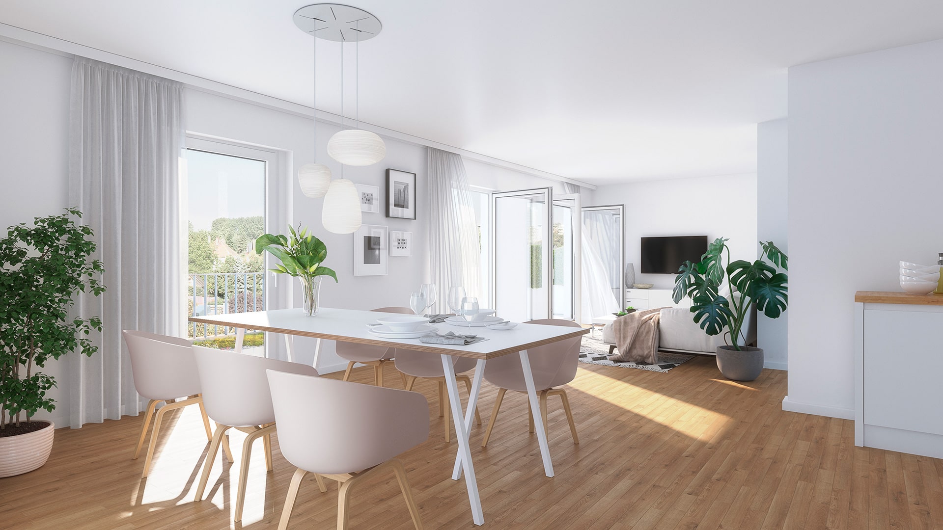 3D Render Pfaffstraße Wohnen