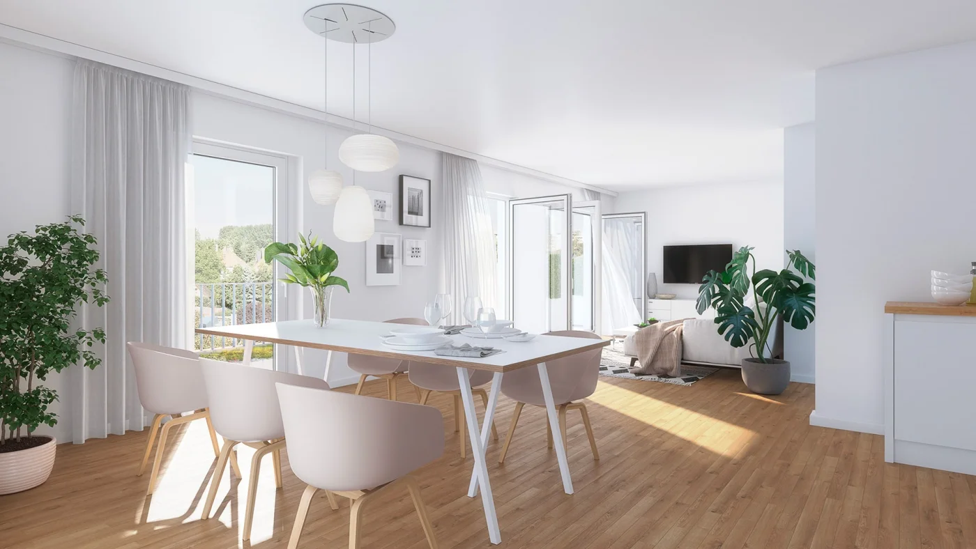 3D Render Pfaffstraße Wohnen
