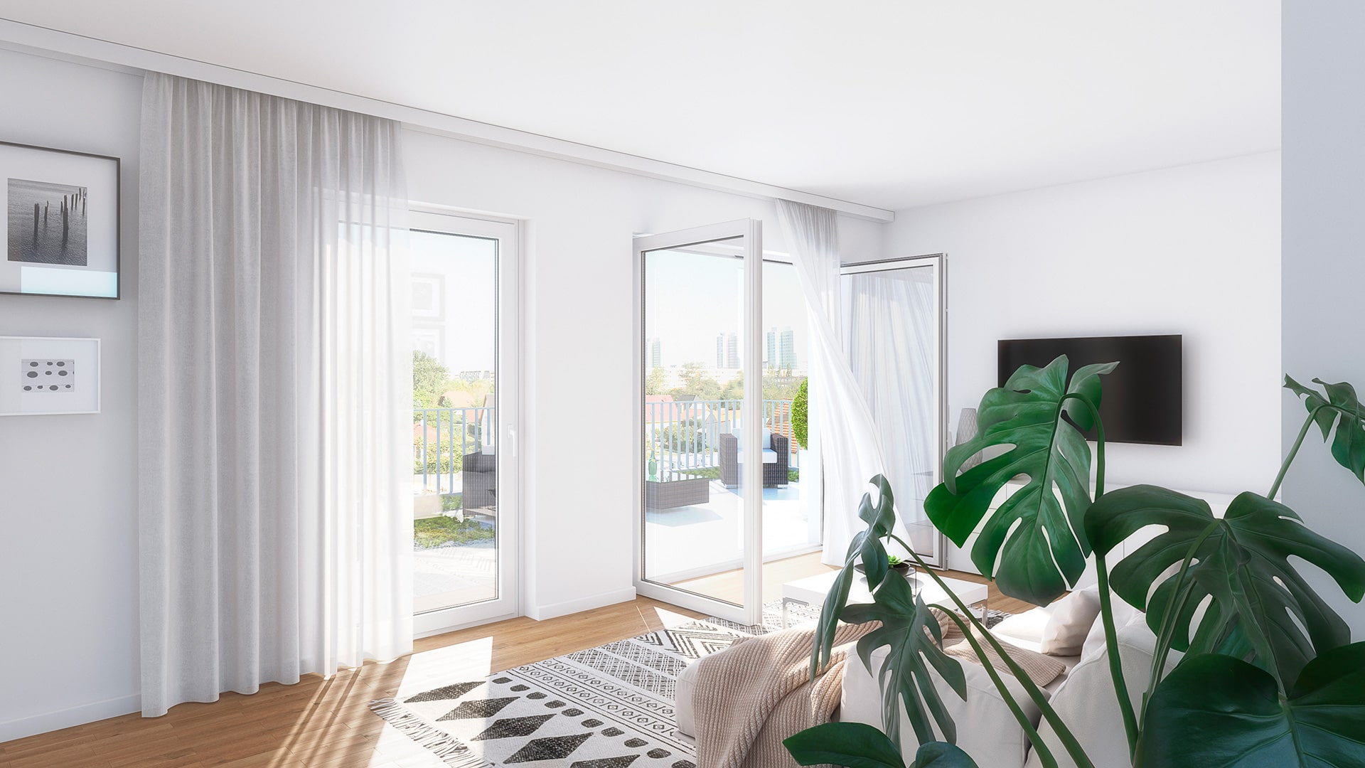 3D Render Pfaffstraße Wohnen