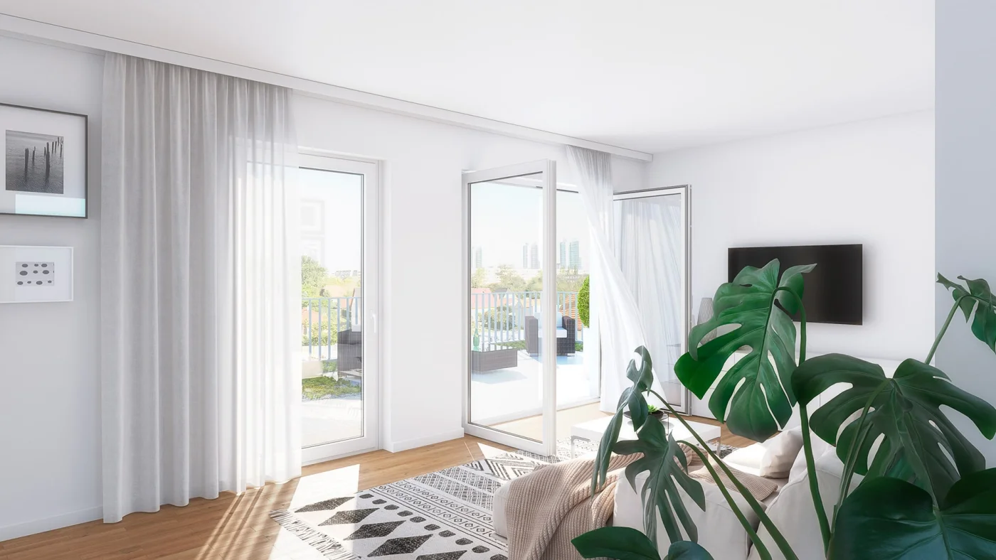 3D Render Pfaffstraße Wohnen